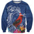 Personalized Samoa Christmas Sweatshirt Cardinal Honeyeater Mix Siapo