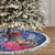 Personalized Samoa Christmas Tree Skirt Cardinal Honeyeater Mix Siapo