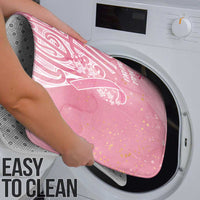 Breast Cancer Awareness Maori Bathroom Set Kia Kaha Kia Maia Kia Manawanui - Polynesian Pride