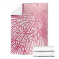 Breast Cancer Awareness Maori Blanket Kia Kaha Kia Maia Kia Manawanui - Polynesian Pride