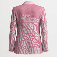 Breast Cancer Awareness Maori Blazer Kia Kaha Kia Maia Kia Manawanui - Polynesian Pride