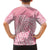 Breast Cancer Awareness Maori Family Matching Off Shoulder Short Dress and Hawaiian Shirt Kia Kaha Kia Maia Kia Manawanui - Polynesian Pride