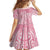 Breast Cancer Awareness Maori Family Matching Off Shoulder Short Dress and Hawaiian Shirt Kia Kaha Kia Maia Kia Manawanui - Polynesian Pride