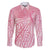 Breast Cancer Awareness Maori Family Matching Short Sleeve Bodycon Dress and Hawaiian Shirt Kia Kaha Kia Maia Kia Manawanui - Polynesian Pride
