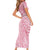 Breast Cancer Awareness Maori Family Matching Short Sleeve Bodycon Dress and Hawaiian Shirt Kia Kaha Kia Maia Kia Manawanui - Polynesian Pride