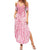 Breast Cancer Awareness Maori Family Matching Summer Maxi Dress and Hawaiian Shirt Kia Kaha Kia Maia Kia Manawanui - Polynesian Pride
