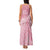 Breast Cancer Awareness Maori Family Matching Tank Maxi Dress and Hawaiian Shirt Kia Kaha Kia Maia Kia Manawanui - Polynesian Pride