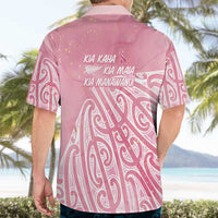 Breast Cancer Awareness Maori Hawaiian Shirt Kia Kaha Kia Maia Kia Manawanui - Polynesian Pride
