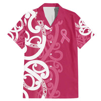 Breast Cancer Awareness Maori Family Matching Mermaid Dress and Hawaiian Shirt Koru Kowhaiwhai - Polynesian Pride