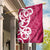 Breast Cancer Awareness Maori Garden Flag Koru Kowhaiwhai - Polynesian Pride