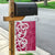 Breast Cancer Awareness Maori Garden Flag Koru Kowhaiwhai - Polynesian Pride