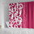 Breast Cancer Awareness Maori Shower Curtain Koru Kowhaiwhai - Polynesian Pride