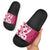 Breast Cancer Awareness Maori Slide Sandals Koru Kowhaiwhai - Polynesian Pride