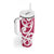 Breast Cancer Awareness Maori Tumbler With Handle Koru Kowhaiwhai - Polynesian Pride