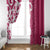 Breast Cancer Awareness Maori Window Curtain Koru Kowhaiwhai - Polynesian Pride