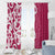 Breast Cancer Awareness Maori Window Curtain Koru Kowhaiwhai - Polynesian Pride