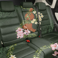 Aloha Hawaii Ipu Gourd Mix Maile Lei Back Car Seat Cover Sage Green LT7 - Polynesian Pride