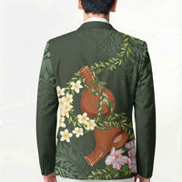 Aloha Hawaii Ipu Gourd Mix Maile Lei Blazer Sage Green LT7 - Polynesian Pride