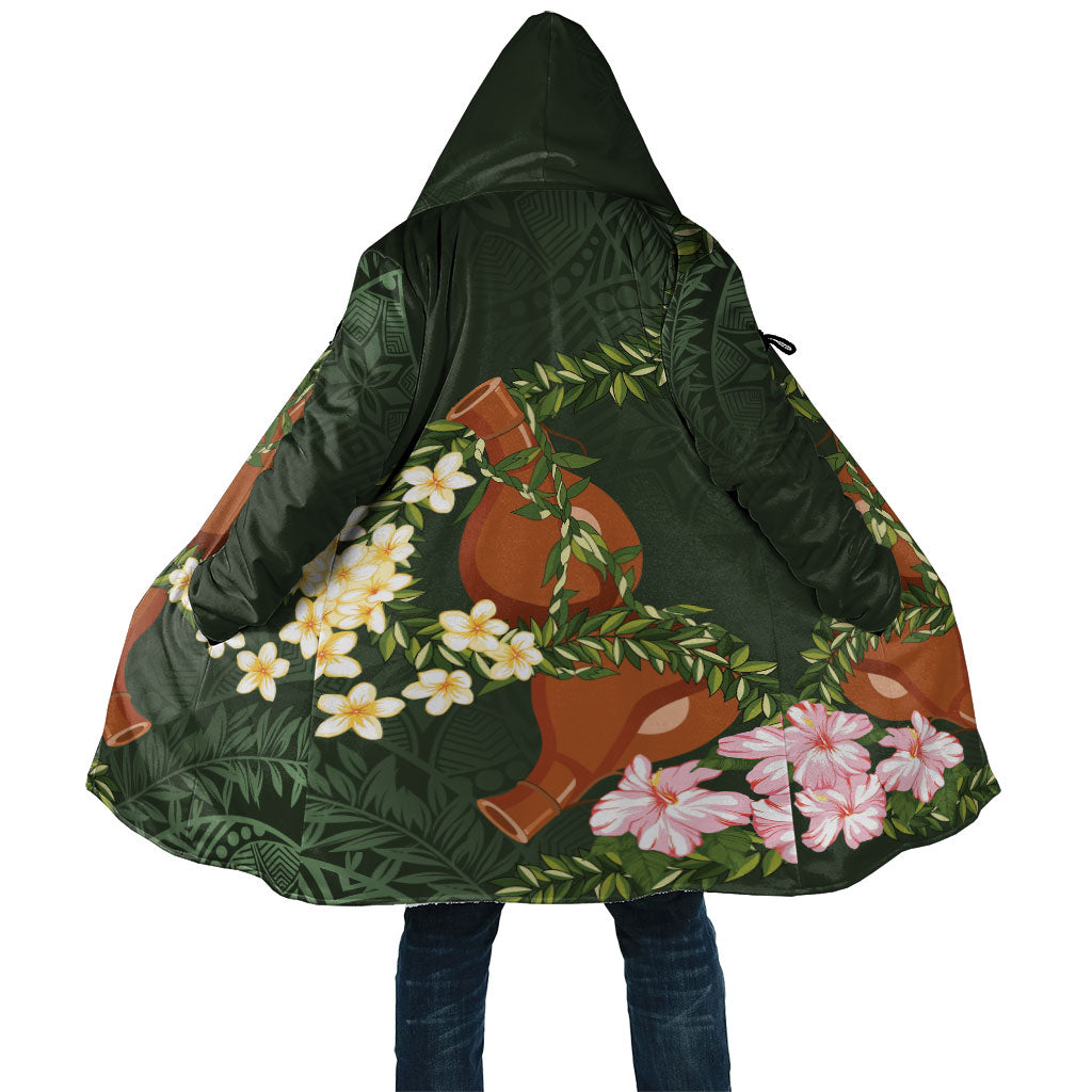 Aloha Hawaii Ipu Gourd Mix Maile Lei Cloak Sage Green LT7 Unisex Sage Green - Polynesian Pride