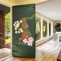 Aloha Hawaii Ipu Gourd Mix Maile Lei Door Cover Sage Green LT7 - Polynesian Pride