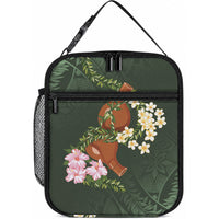 Aloha Hawaii Ipu Gourd Mix Maile Lei Lunch Bag Sage Green LT7 10.2 × 8.3 × 4.3 inch Sage Green - Polynesian Pride