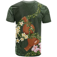 Aloha Hawaii Ipu Gourd Mix Maile Lei T Shirt Sage Green LT7 - Polynesian Pride