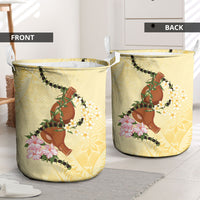 Aloha Hawaii Ipu Gourd Mix Kukui Nut Lei Laundry Basket Lemon Yellow LT7 - Polynesian Pride