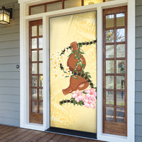 Aloha Hawaii Ipu Gourd Mix Kukui Nut Lei Door Cover Lemon Yellow LT7 - Polynesian Pride