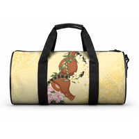 Aloha Hawaii Ipu Gourd Mix Kukui Nut Lei Duffle Bag Lemon Yellow LT7 One size Lemon Yellow - Polynesian Pride