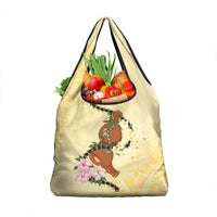 Aloha Hawaii Ipu Gourd Mix Kukui Nut Lei Grocery Bag Lemon Yellow LT7 1-pack One Size Lemon Yellow - Polynesian Pride
