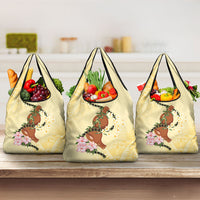 Aloha Hawaii Ipu Gourd Mix Kukui Nut Lei Grocery Bag Lemon Yellow LT7 3-pack One Size Lemon Yellow - Polynesian Pride