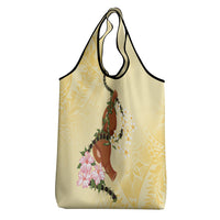 Aloha Hawaii Ipu Gourd Mix Kukui Nut Lei Grocery Bag Lemon Yellow LT7 - Polynesian Pride