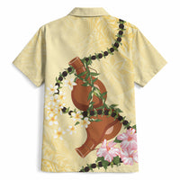 Aloha Hawaii Ipu Gourd Mix Kukui Nut Lei Hawaiian Shirt Lemon Yellow LT7 - Polynesian Pride