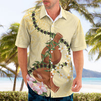 Aloha Hawaii Ipu Gourd Mix Kukui Nut Lei Hawaiian Shirt Lemon Yellow LT7 - Polynesian Pride