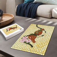 Aloha Hawaii Ipu Gourd Mix Kukui Nut Lei Puzzle Lemon Yellow LT7 - Polynesian Pride