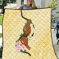 Aloha Hawaii Ipu Gourd Mix Kukui Nut Lei Quilt Lemon Yellow LT7 Lemon Yellow - Polynesian Pride