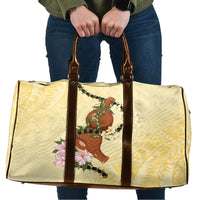 Aloha Hawaii Ipu Gourd Mix Kukui Nut Lei Travel Bag Lemon Yellow LT7 Lemon Yellow - Polynesian Pride