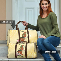Aloha Hawaii Ipu Gourd Mix Kukui Nut Lei Travel Bag Lemon Yellow LT7 - Polynesian Pride