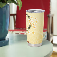 Aloha Hawaii Ipu Gourd Mix Kukui Nut Lei Tumbler Cup Lemon Yellow LT7 - Polynesian Pride