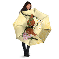 Aloha Hawaii Ipu Gourd Mix Kukui Nut Lei Umbrella Lemon Yellow LT7 - Polynesian Pride