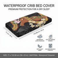 Aloha Hawaii Ipu Gourd Mix ʻĀkulikuli Lei Baby Bed Cover Obsidian Black LT7 - Polynesian Pride