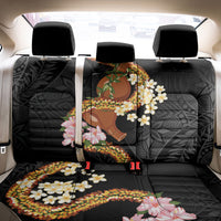 Aloha Hawaii Ipu Gourd Mix ʻĀkulikuli Lei Back Car Seat Cover Obsidian Black LT7 - Polynesian Pride