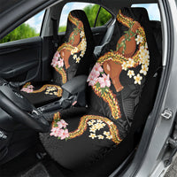 Aloha Hawaii Ipu Gourd Mix ʻĀkulikuli Lei Car Seat Cover Obsidian Black LT7 - Polynesian Pride