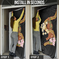 Aloha Hawaii Ipu Gourd Mix ʻĀkulikuli Lei Door Cover Obsidian Black LT7 - Polynesian Pride