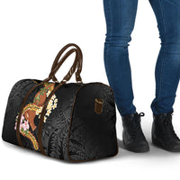Aloha Hawaii Ipu Gourd Mix ʻĀkulikuli Lei Travel Bag Obsidian Black LT7 - Polynesian Pride
