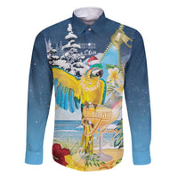 Funny Tropical Christmas Family Matching Long Sleeve Bodycon Dress and Hawaiian Shirt Tis The Season To Get Tipsy LT7 Dad's Shirt - Long Sleeve Colorful - Polynesian Pride