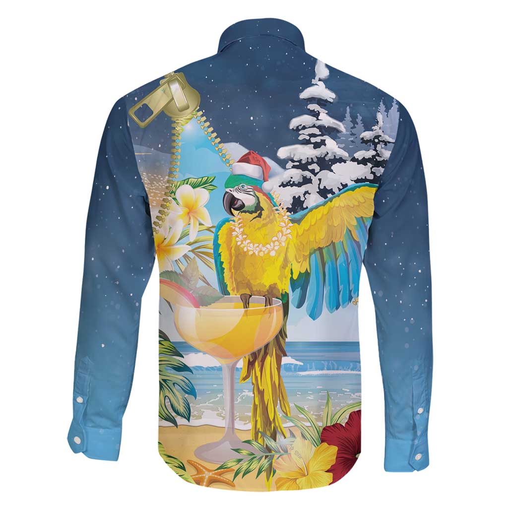 Funny Tropical Christmas Family Matching Long Sleeve Bodycon Dress and Hawaiian Shirt Tis The Season To Get Tipsy LT7 - Polynesian Pride