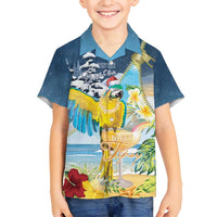 Funny Tropical Christmas Family Matching Long Sleeve Bodycon Dress and Hawaiian Shirt Tis The Season To Get Tipsy LT7 Son's Shirt Colorful - Polynesian Pride