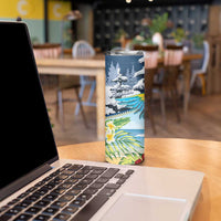 Funny Tropical Christmas Skinny Tumbler Tis The Season To Get Tipsy LT7 - Polynesian Pride