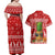 Hawaii Pineapple Christmas Couples Matching Off Shoulder Maxi Dress and Hawaiian Shirt Mele Kalikimaka LT7 - Polynesian Pride